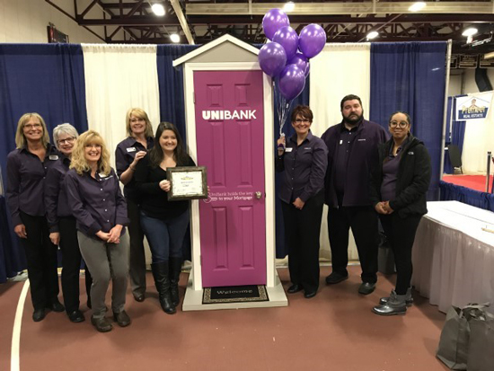 UniBank booth at Blackstone Valley Home and Business Expo