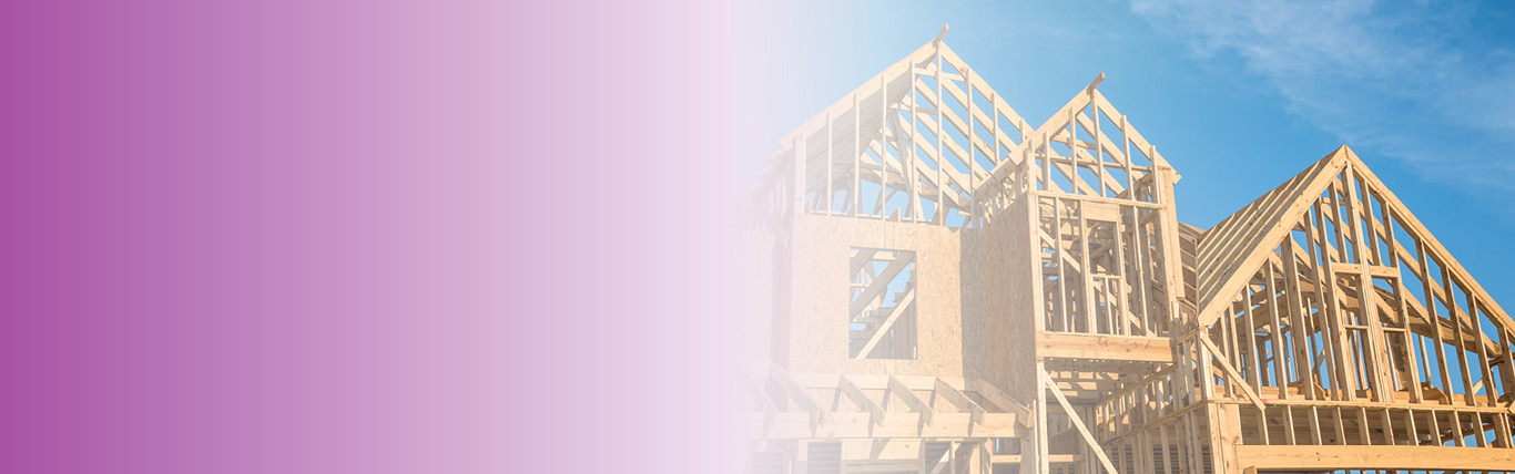 Photo of a house being built