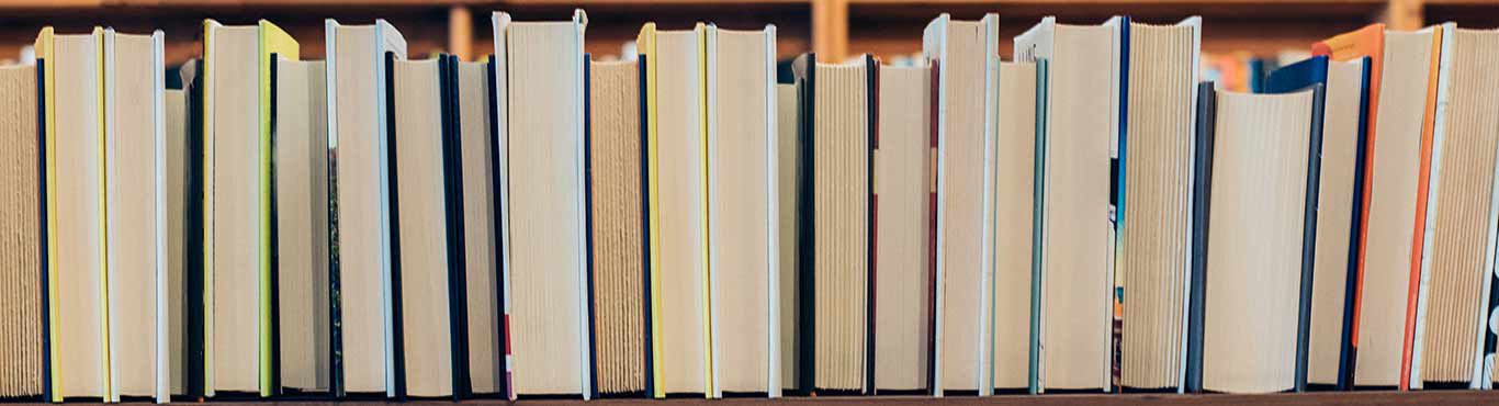 Books on a shelf